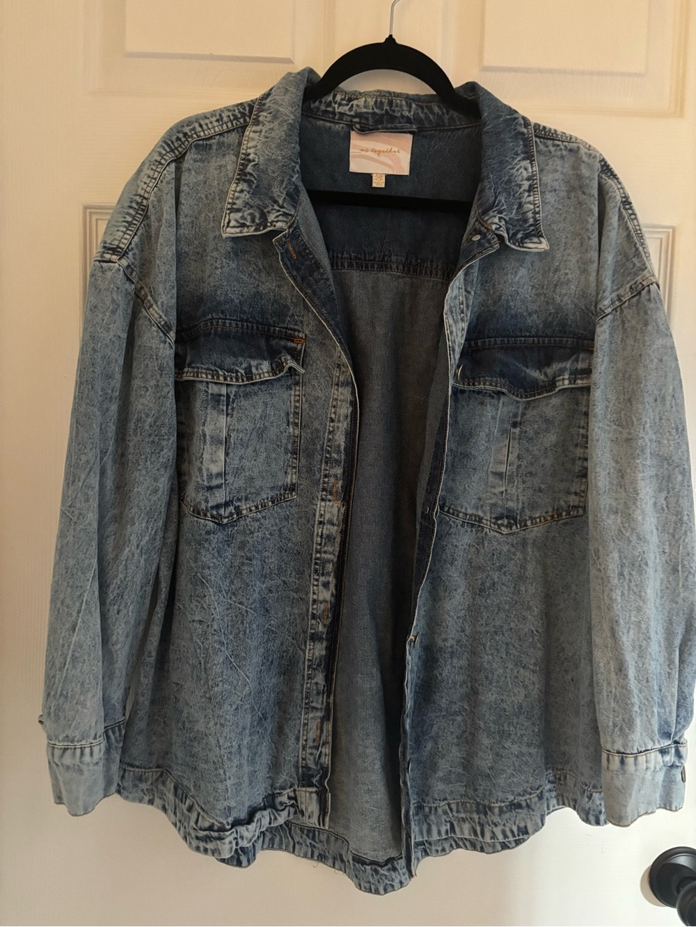 Womens Plus Denim Jean Jacket Size 2X